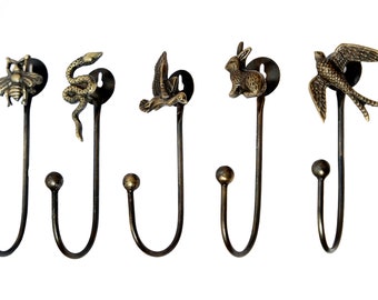 Ganci da parete a forma di animali, ganci decorativi per la cameretta dei bambini.
