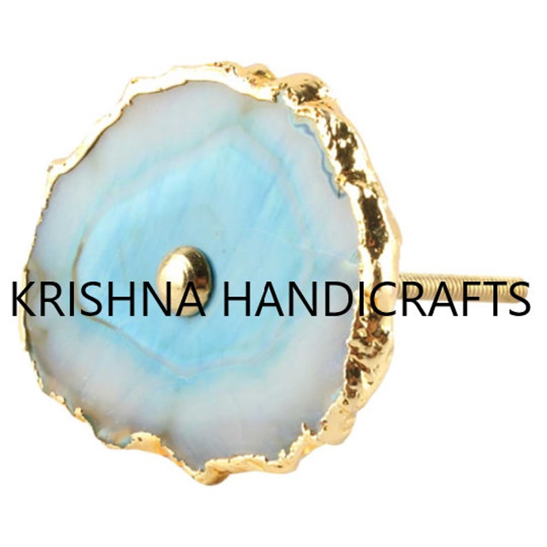 Turquoise Agate Drawer Pull Decorative Wardrobe Etsy