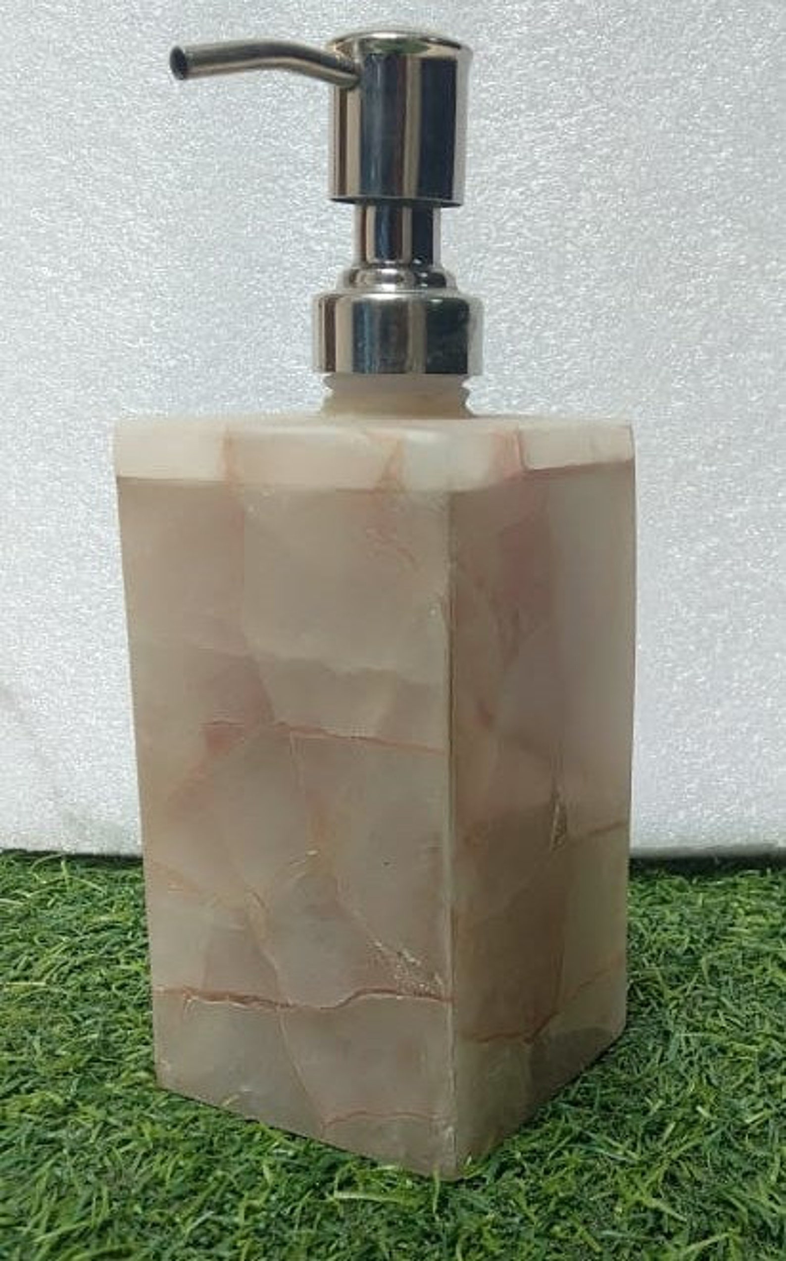 Natural Rose Quartz Soap Dispenser Etsy