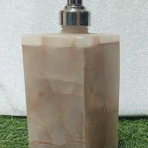 Natural Rose Quartz Soap Dispenser
