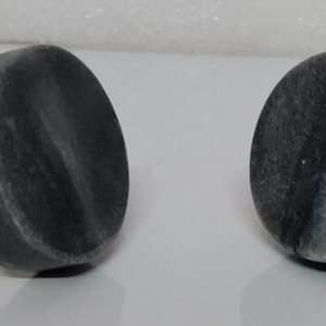 Black Marble Cabinet Drawer Pull Decorative Wardrobe Cupboard Door Handle // stone knobs
