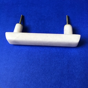 Natural White Stone Cabinet Pull | Luxury Drawer & Cupboard Hardware