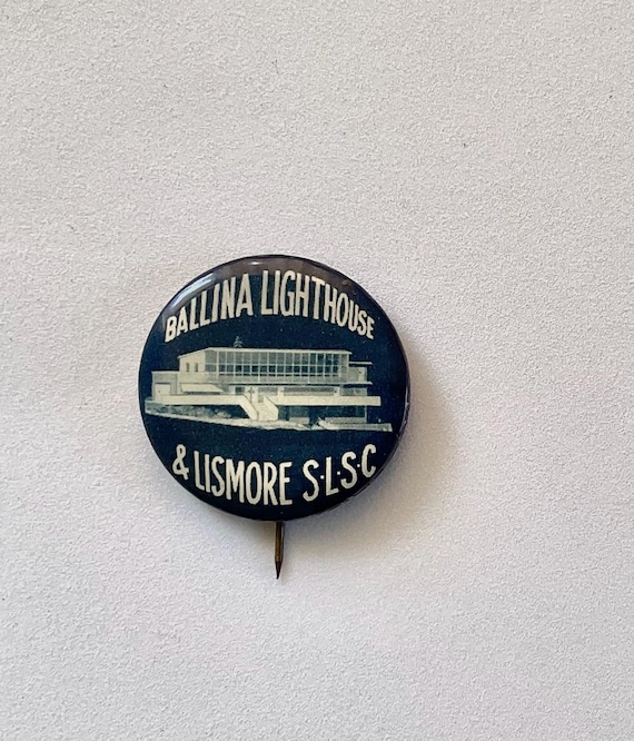 Vintage Ballina Lighthouse & Lismore SLSC Surf Life Saving Club Badge 1960’s