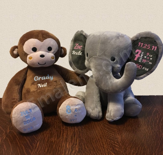 personalized baby stuffed animals