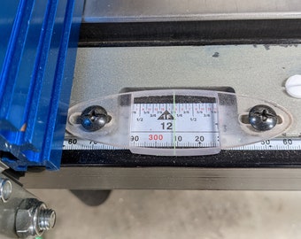 Cursor de guía de sierra de mesa de policarbonato de precisión, compatible con Delta 36-725, 36-725 T-2, Ridgid, Shop Fox y Grizzly, con ventana indicadora.