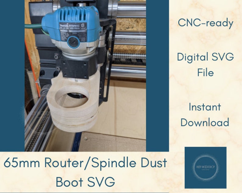 65mm Router/spindle Dust Boot SVG - Etsy