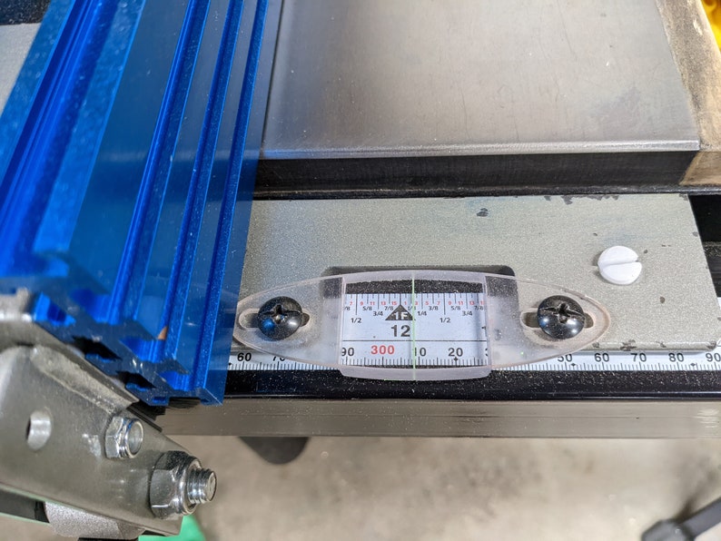 Cursor de guía de sierra de mesa de policarbonato de precisión, compatible con Delta 36-725, 36-725 T-2, Ridgid, Shop Fox y Grizzly, con ventana indicadora. imagen 1
