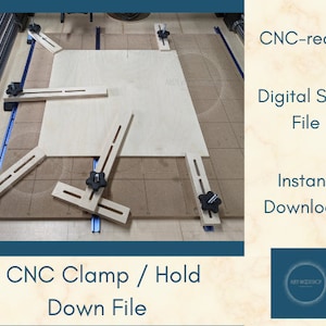 CNC Clamp or Hold down .svg file digital download