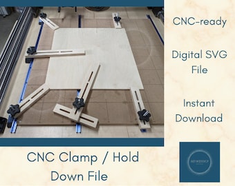 CNC Clamp or Hold down .svg file digital download