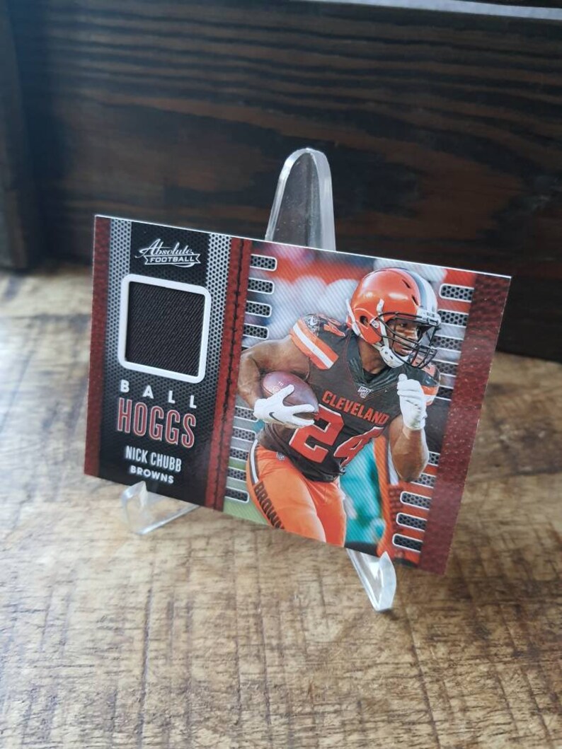 Nick Chubb Game Used Jersey Card Etsy