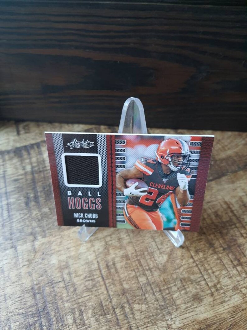 Nick Chubb Game Used Jersey Card Etsy