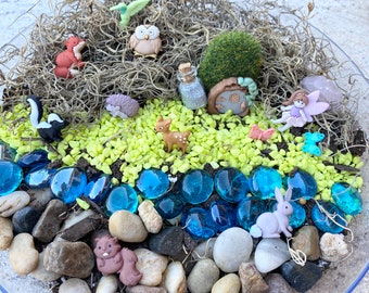 Jardín de hadas, jardín de hadas DIY, kit de artesanía de jardín de hadas para niños, kit de artesanía para niños, manual de manualidades DE BRICOLAje