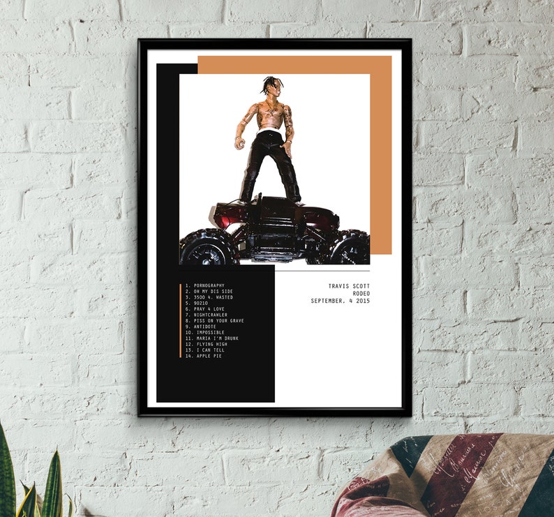 Travis Scott Rodeo poster wall art home decoration photo print 24/" x 24/"