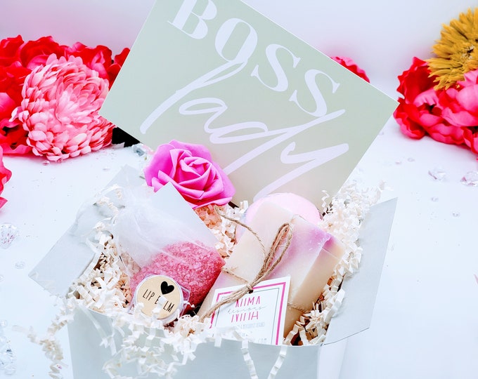 Boss Lady Gift, Girl Boss, Gift for Boss, Boss Day, Promotion Gift Box for Women, Bosses Day, Like A Boss, Best Boss Ever, Coworker-PGB21003