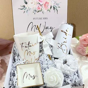Personalized Engagement Gift Box-Bride to Be Gift Box, Bridal Shower Gift, Miss to Mrs Box, Engagement Gifts for Her, Gifts for Bride BGB005