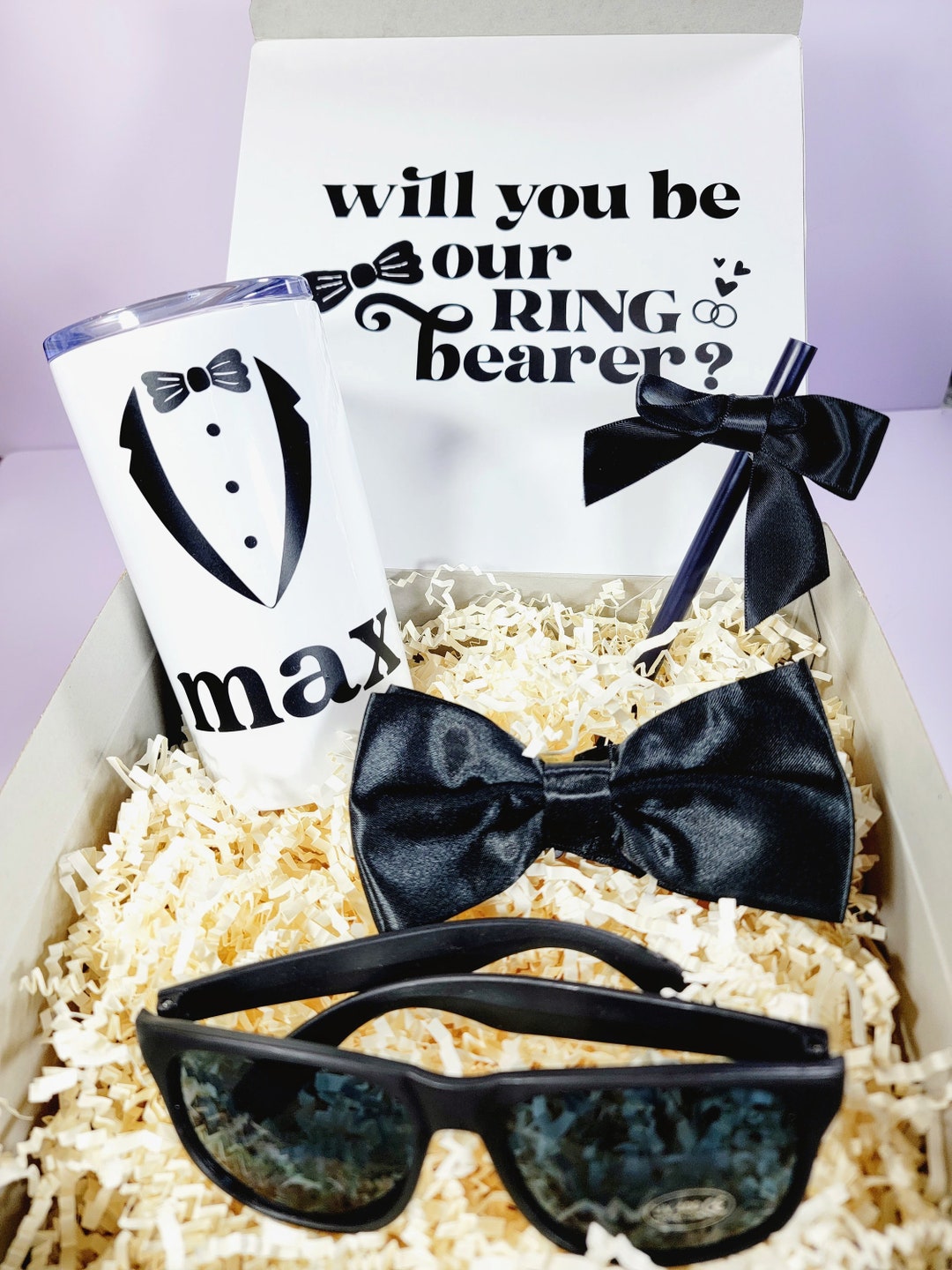 Ring Bearer Proposal Gift Box Set, Personalized Ring Bearer Gift Ideas