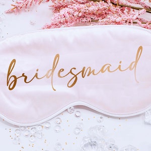 Custom Eye Mask, Personalized Sleep Mask, Custom Satin Eye Mask Bachelorette Party Gift Bridesmaid Proposal Gift, Bridesmaid Gift Bride Gift