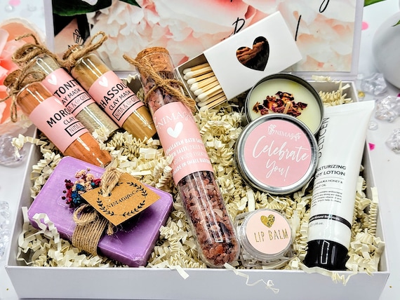 Cadeaux d'anniversaire pour femmes Meilleur ami -relaxant Spa Coffret cadeau  Panier pour son amitié maman, Get Well Soon Self Care Cadeaux pour femmes  Sœur Femme, Uni