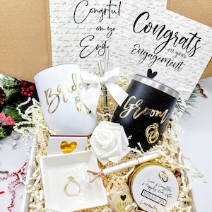 Engagement Gift Box for Couple Unique Bride and Groom Gift, Wedding Gifts Box, Engagement Gifts for Couple-EGFC002C