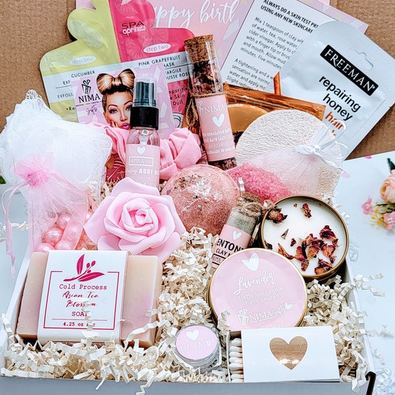  Birthday Gifts For Women-Relaxing Spa Gift Box Basket For Her  Mom Sister Best Friend Girlfriend Wife, Christmas gifts Bath Set Gift Ideas  - Unique Gifts for Women Who Have Everything 