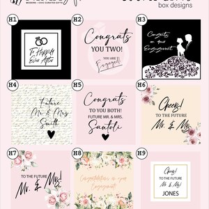 Unique Engagement Gifts for Couple, Couples Engagement Gift Box For Best Friends, Wedding Gift Basket, Future Mr and Mrs Gift Set -EGFC03 image 11