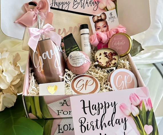 Birthday Gifts for Women Best Friend – Gifts for Her – Spa Tumbler  Relaxation Gift Set for Women - Birthday Gift Basket for Women Friends  Female Sister Mom – Unique Gifts for