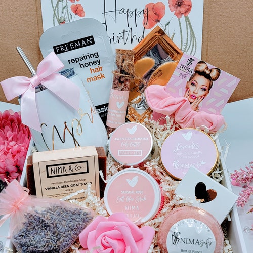 Happy Birthday Gift Box for Her Personalized Birthday Box Etsy