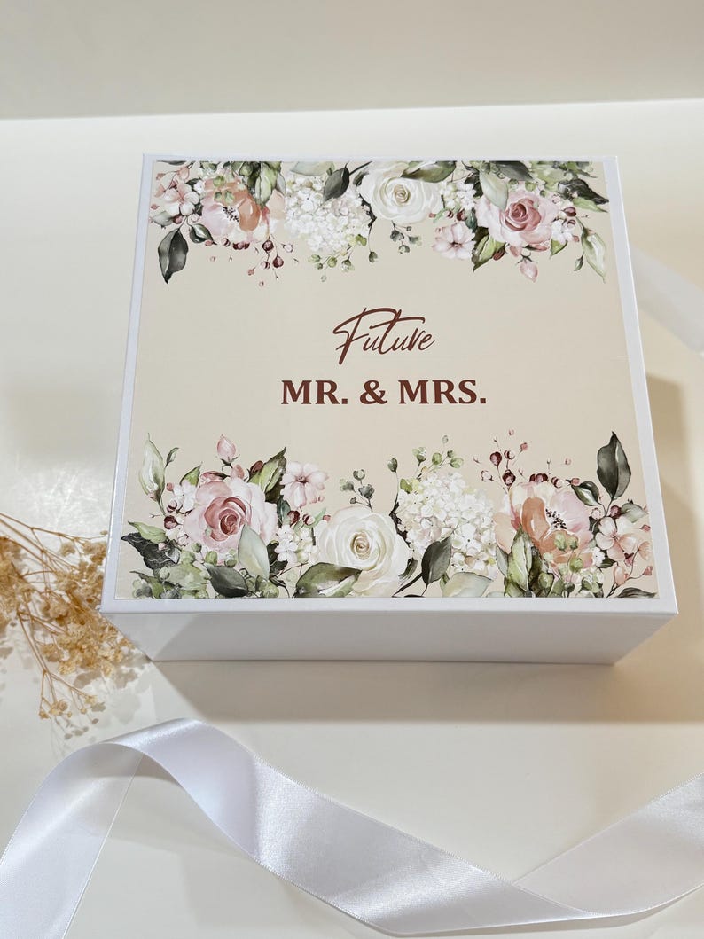 Unique Engagement Gifts for Couple, Couples Engagement Gift Box For Best Friends, Wedding Gift Basket, Future Mr and Mrs Gift Set -EGFC03 image 5