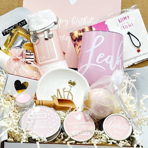 Birthday Gifts For Her Personalized Birthday Gift Basket For Women Best Friend Birthday, Spa Gift Set, Gift Box for Her-BDGB013