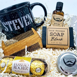 Birthday Gift for Him, Gifts for Him Gift Box Set, Boyfriend Birthday Gift Box, Father&#39;s Day Box With Mug, Dad Gifts, Gift for Men - VDGBM09