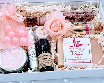 Birthday Gift Box For Her, Birthday Gift for Best Friend, Birthday Gift Box for Women, Spa Gift Set For Friend, Spa Box Gifts For Mom-SBDS02