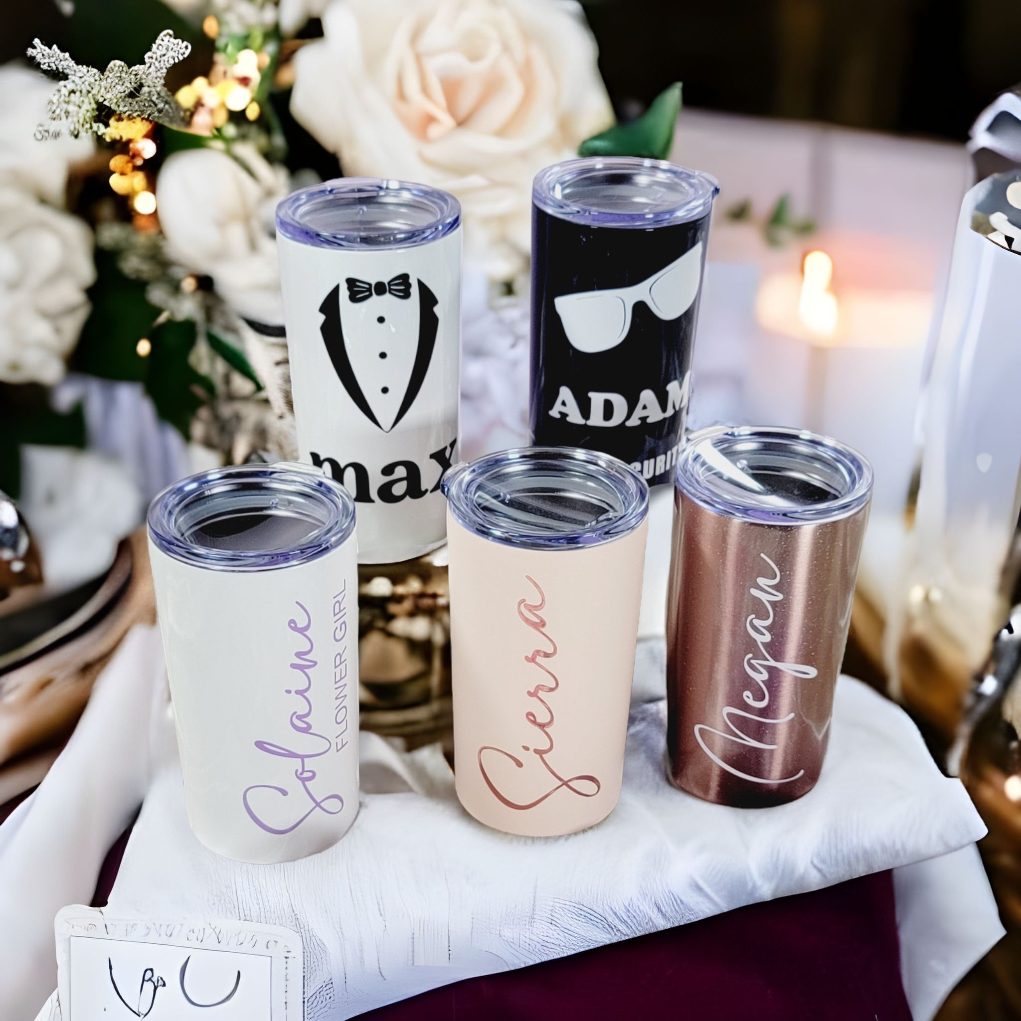 Flower Girl / Ring Bearer Skinny Mini Tumbler – Rubi and Lib Design Studio