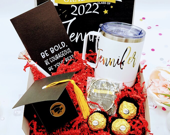 College Graduation Gift Box, Masters Graduation Gift, Congratulations Graduate, High School Graduation, Personalized Graduation Gift - GGB09