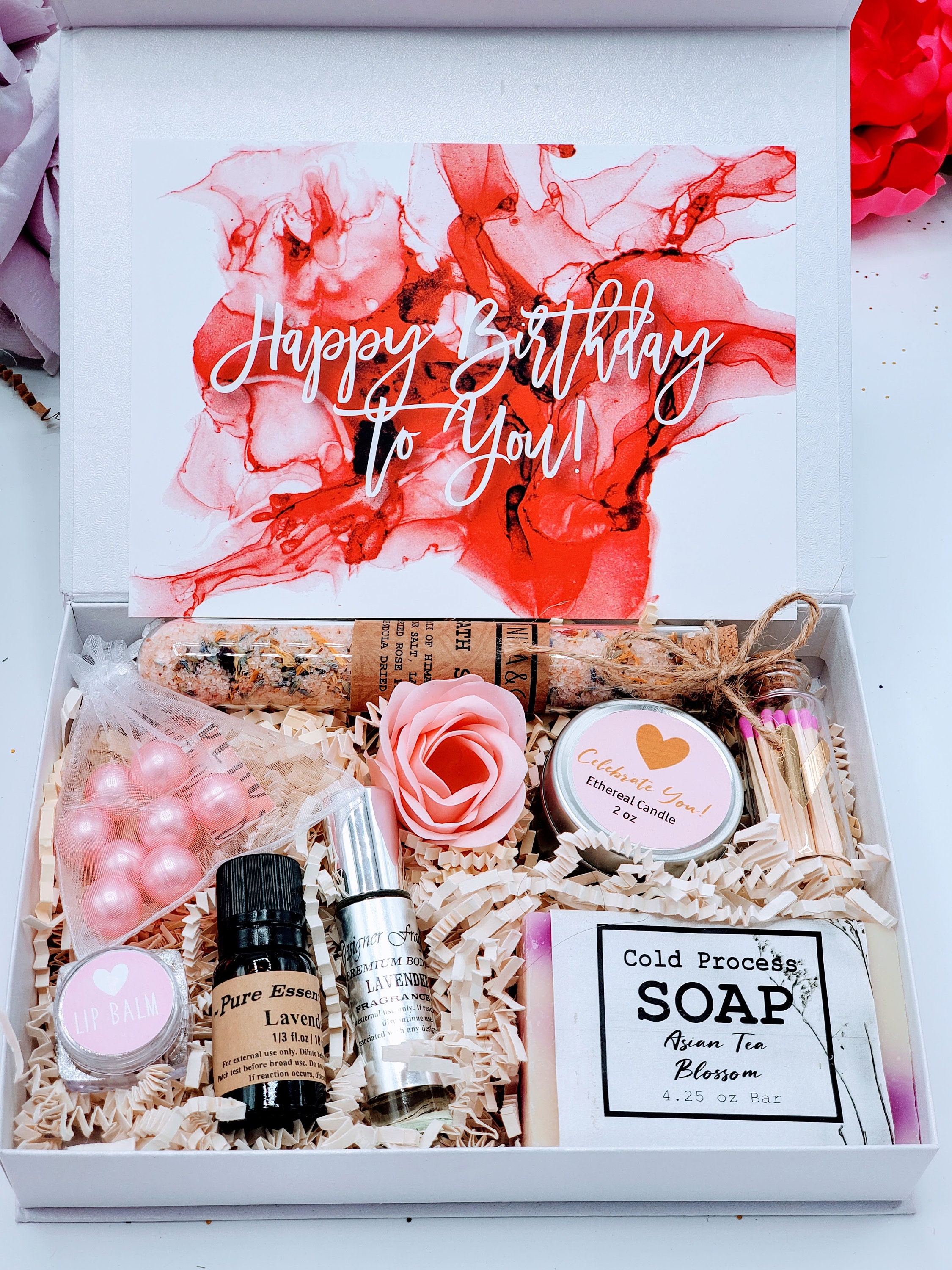 Birthday Gift Box, Gift Box for Women, Spa Gift Basket for Best Friend