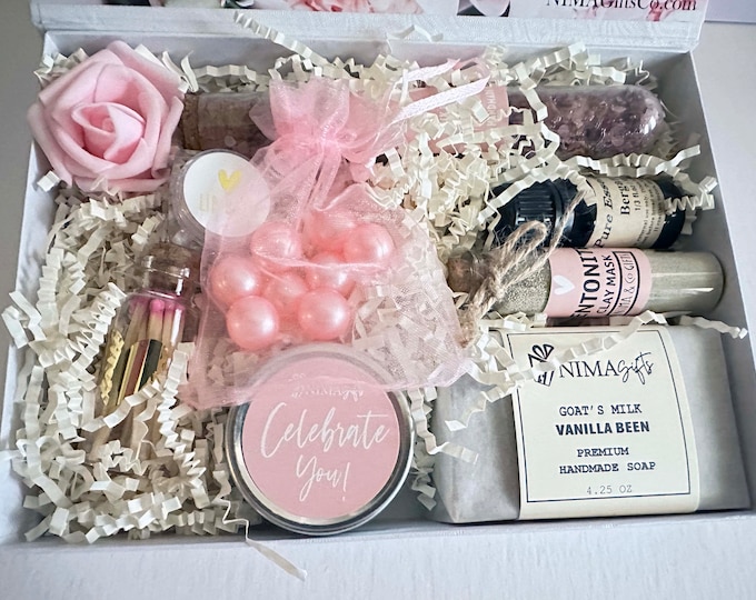 Birthday Gift Box For Her, Birthday Gift for Best Friend, Birthday Gift Box for Women, Spa Gift Set For Friend, Spa Box Gifts For Mom-SBDS02