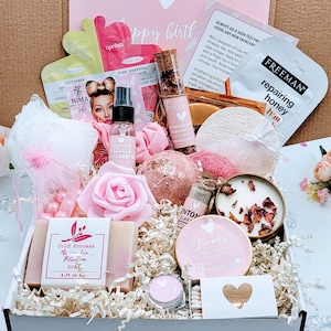 Birthday Gift Box, Spa Gift Basket, Birthday Box Gift for Her, Spa Gift Box, Spa Gift Set For Women Mothers Day Gift Thinking Of You-SBDS05B