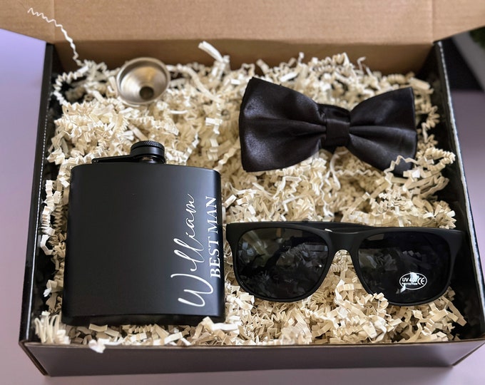 Groomsmen Proposal Gift Box, Personalized Will You Be My Groomsman Box, Asking Groomsmen, Best Man Proposal Box- GPGB017