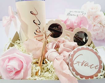 Flower Girl Proposal Box Gift, Flower Girl Gift Set, Flower Girl, Will You Be My Flower Girl Gift Box-FGGB003