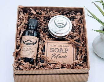 Men's Self Care Box, Fathers Day Gift, Self Care Kit Gift for Boyfriend, Self Care Gift Set-FDB004