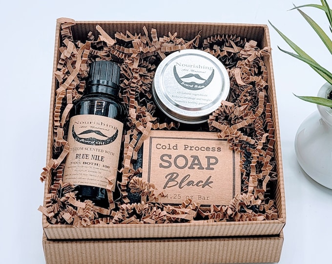 Men's Self Care Box, Fathers Day Gift, Self Care Kit Gift for Boyfriend, Self Care Gift Set-FDB004