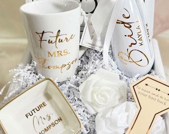 Bride Gift Box | Bride to Be Gift Box | Engagement Gift Box for Bride | Personalized Bridal Shower Gift | BGB005