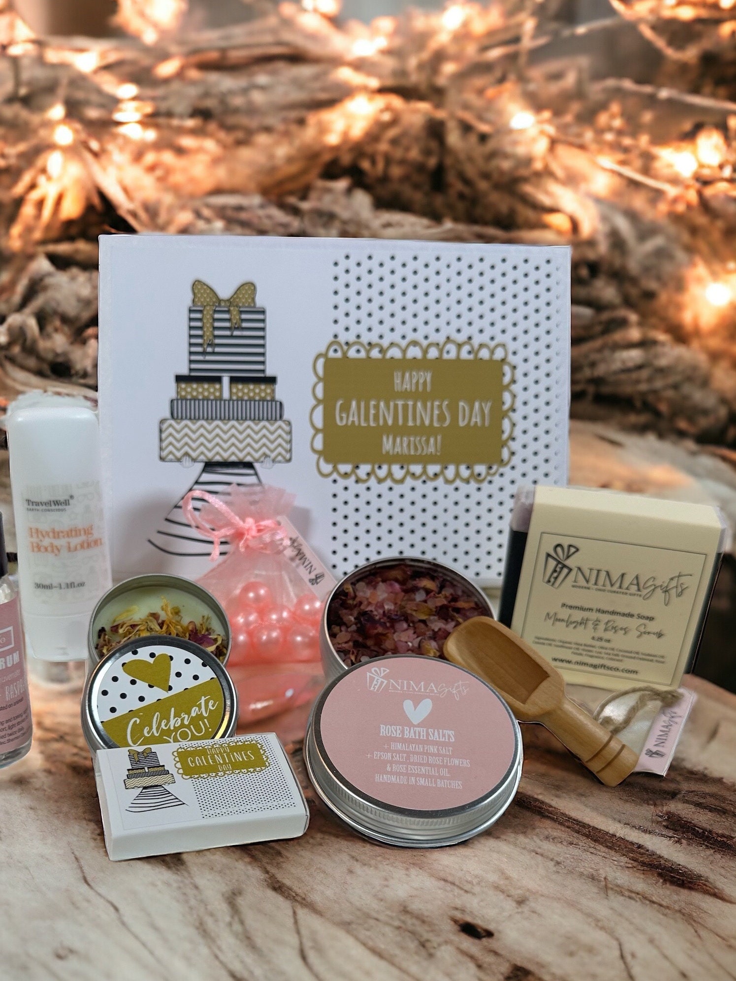 Galentines Gift Box for Your Best Friend, Spa Gift Set Pamper Gift Box for  Her on Valentines Day, Valentines Gifts - BDS05