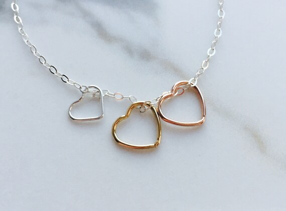 rose gold mum necklace