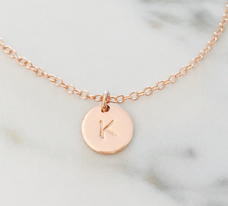 rose gold disc bracelet