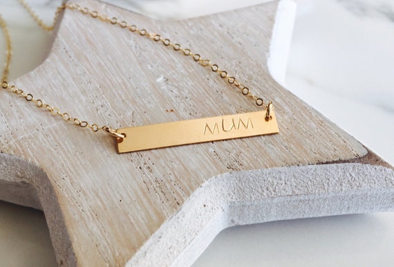 mum necklace gold