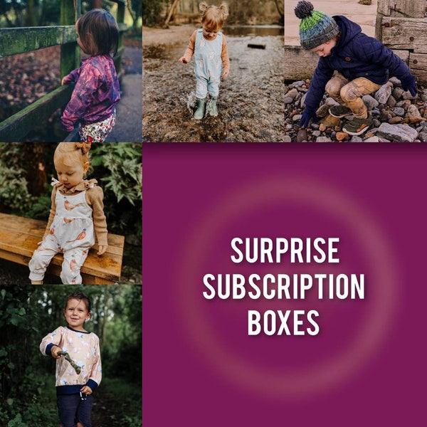 25GBP Surprise Subscription Boxes, Seasonal Box, Baby Clothing, Kids Clothing, Leggings, Romper, Dresses, Long Sleeved Tee, Sweater, Bibs