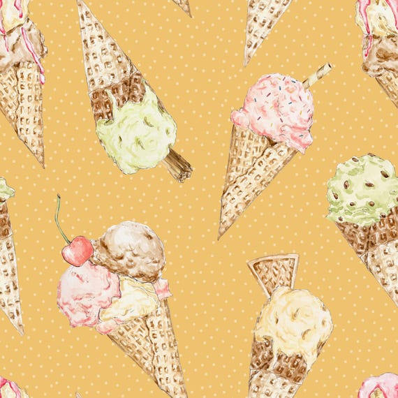 CREAM SHORT SLEEVE T-SHIRT WITH ICE CREAM PRINT, CHILD CREAM SHORT SLEEVE T-SHIRT WITH ICE CREAM PRINT, CHILD