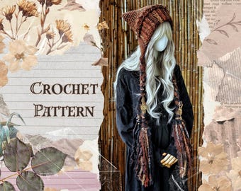 CROCHET PATTERN kitty hat with strap