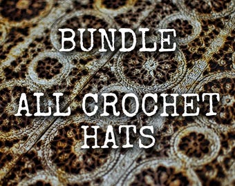BUNDLE all crochet hats