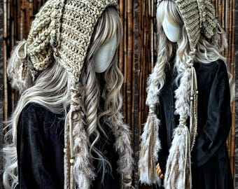 Crocheted Hodgy Bonnet: Multi-colored Acrylic Bonnet With  display picture 1